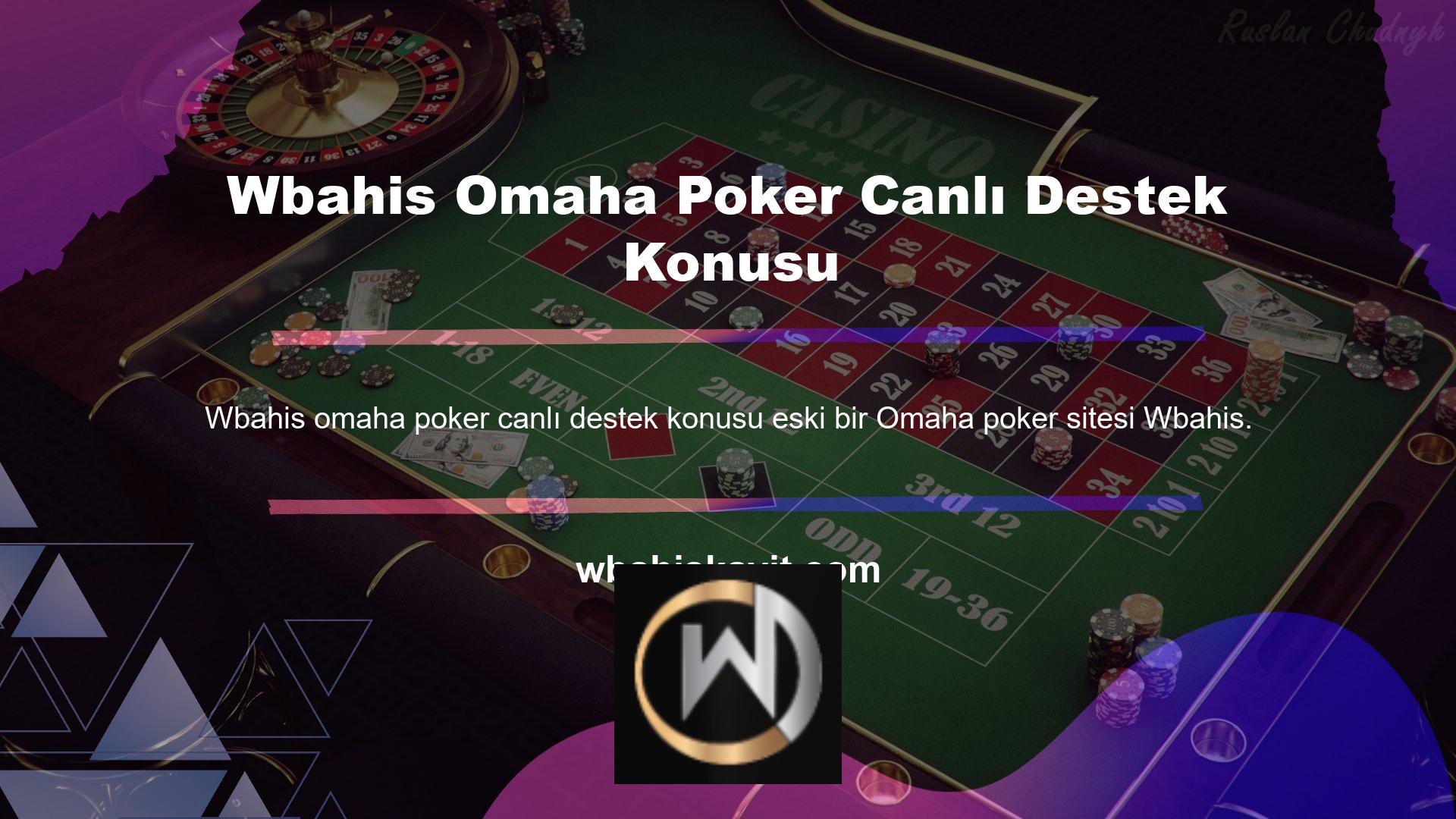 Wbahis omaha poker canlı destek poker odası, Türk pokeri ve her türden gerçek casinoları sunmaktadır